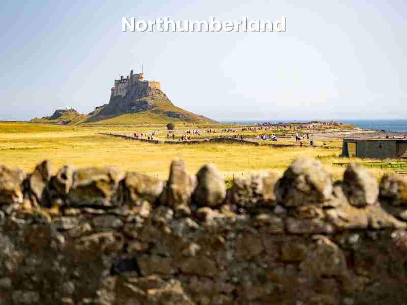 Northumberland castle and coast